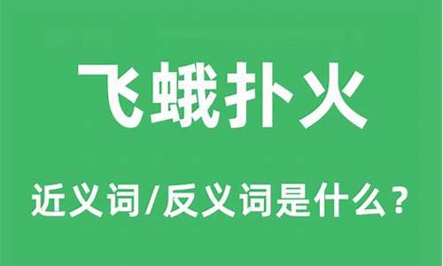 飞蛾扑火的意思和造句二年级-飞蛾扑火的意