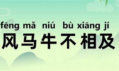 风马牛不相及的意思-风马牛不相及的意思简单