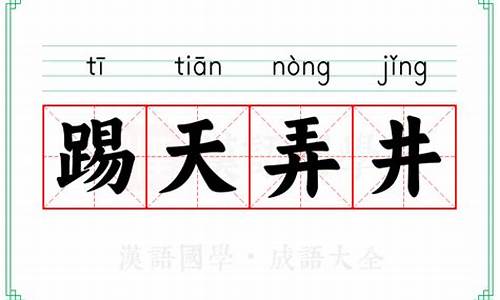 踢天弄井什么意思-踢天弄井是什么意思