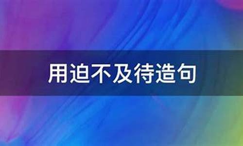 迫不及待造句50字-迫不及待造句