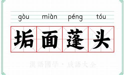 蓬头垢面下一句的赞美-蓬首垢面的意思