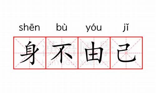 身不由己的意思解释一下-身不由己意思怎解释