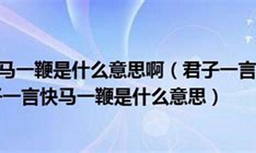 君子一言,快马加鞭是什么生肖-君子一言快马一鞭什么生肖