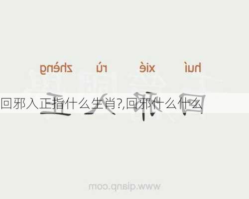 回邪入正指什么生肖?,回邪什么什么