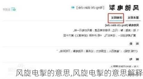 风旋电掣的意思,风旋电掣的意思解释