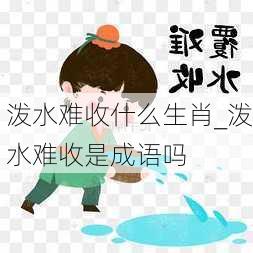 泼水难收什么生肖_泼水难收是成语吗