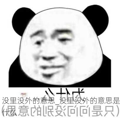 没里没外的意思_没里没外的意思是什么